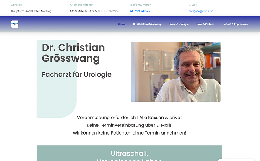 Dr. Christian Grösswang, Facharzt für Urologie